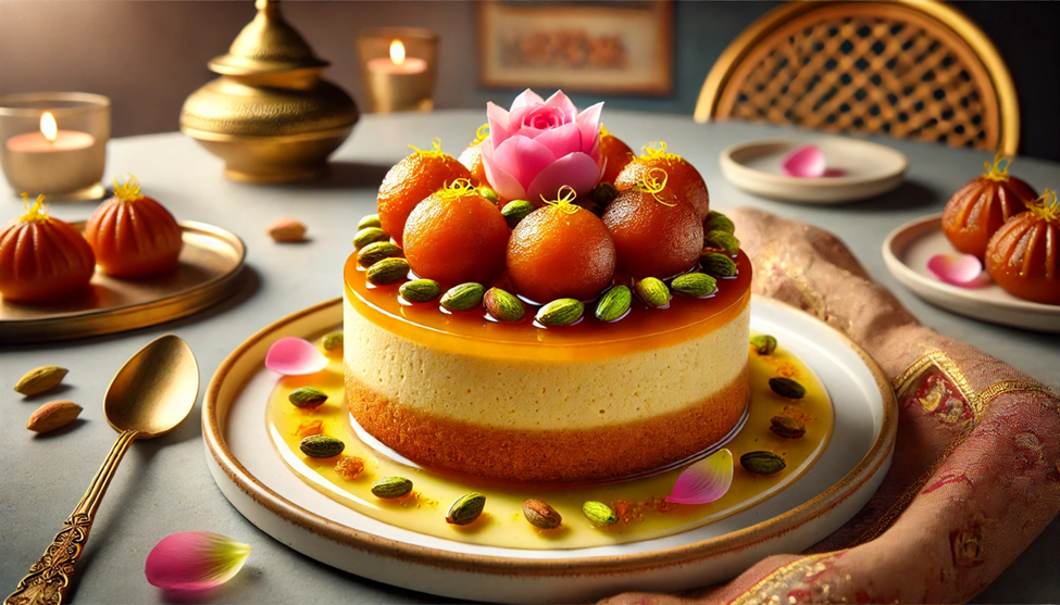 Gulab Jamun Cheesecake Recipe