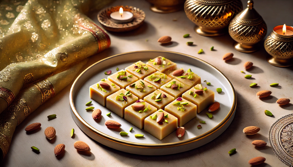 Homemade easy barfi recipe