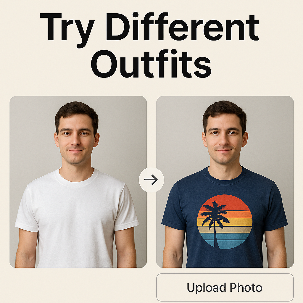 Try different outfits